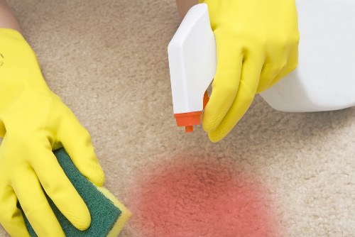 End of tenancy cleaning in a Kensington apartment living room