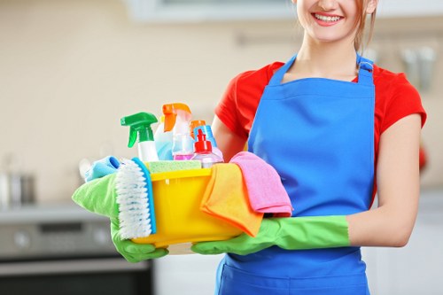 Secure payment icons and encrypted checkout protection for Kensington Cleaners
