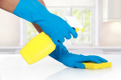 Eco-friendly office cleaning service in a Kensington business space