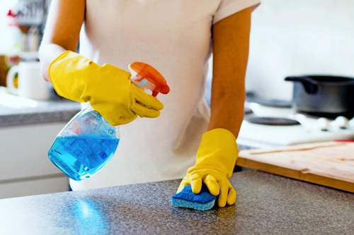 Follow-up discussion during a cleaning company complaint investigation