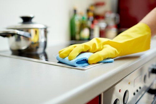 Accessible Kensington Cleaners homepage commitment illustration