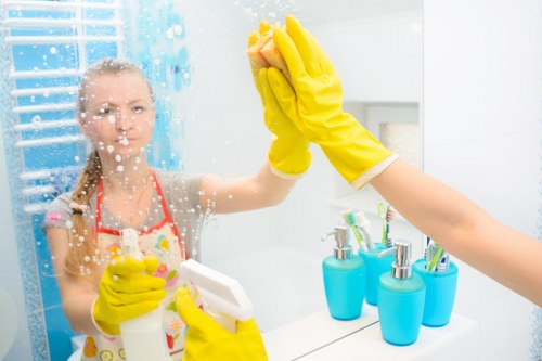 Clean and organised office interior maintained by cleaners in Kensington