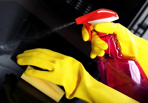 Commercial cleaners in Kensington maintaining a bright office space