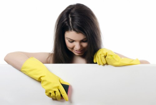 Detailed textile cleaning and finishing process in Kensington