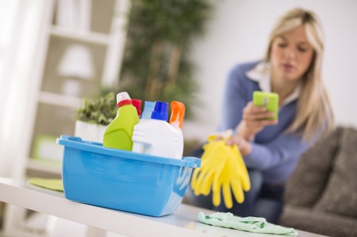 Commercial cleaner in Kensington maintaining an office space
