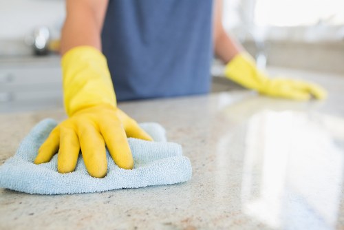 Deep cleaning service in a Kensington apartment bathroom