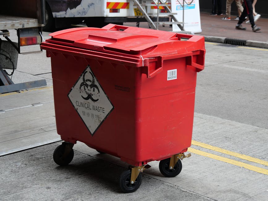 Hazardous waste disposal rules for Kensington cleaning firms